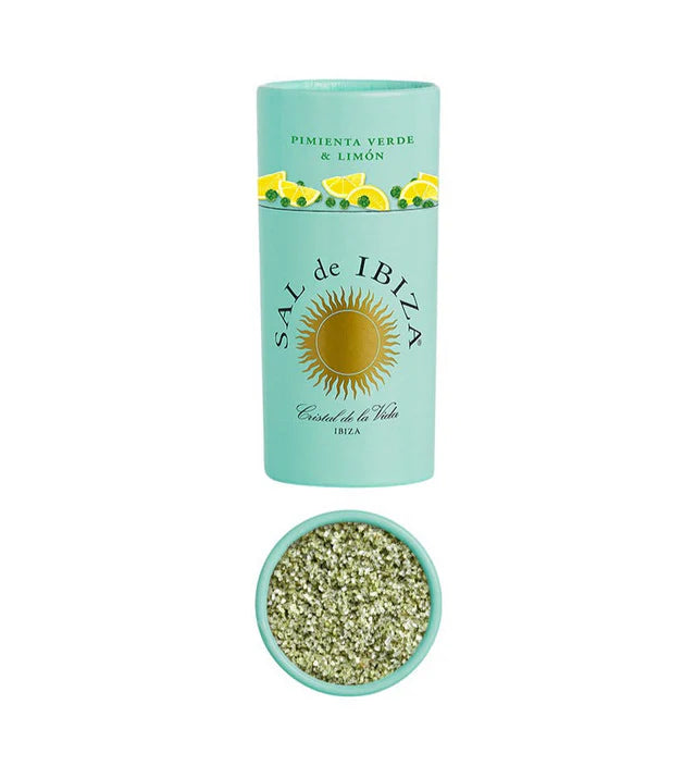SAL de IBIZA Sare de mare cu piper verde si lamaie, 85g
