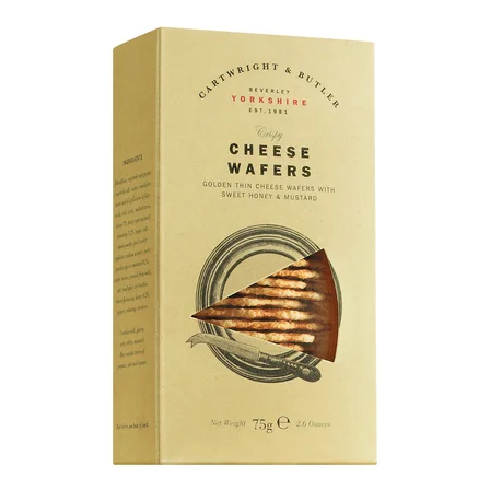 Napolitane cu brânză și miere și muștar, 75gr Cartwright & Butler