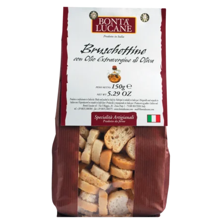 Bruschete cu ulei de măsline extravirgin, 150gr Bontà Lucane