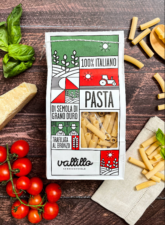 Maccherone Rigato - Paste artizanale italiene 100%, 500gr Vallillo